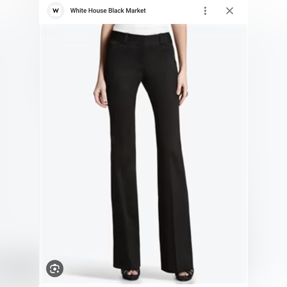 Classic Black Suit Pants WHBM 6S NWT